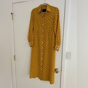 No. 6 Store Yellow Silk Dress
